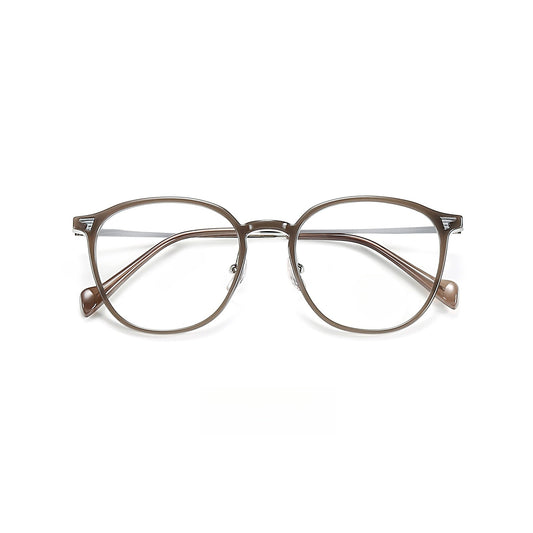Bio Morph Oval Full-Rim Fashion Retro Glasses