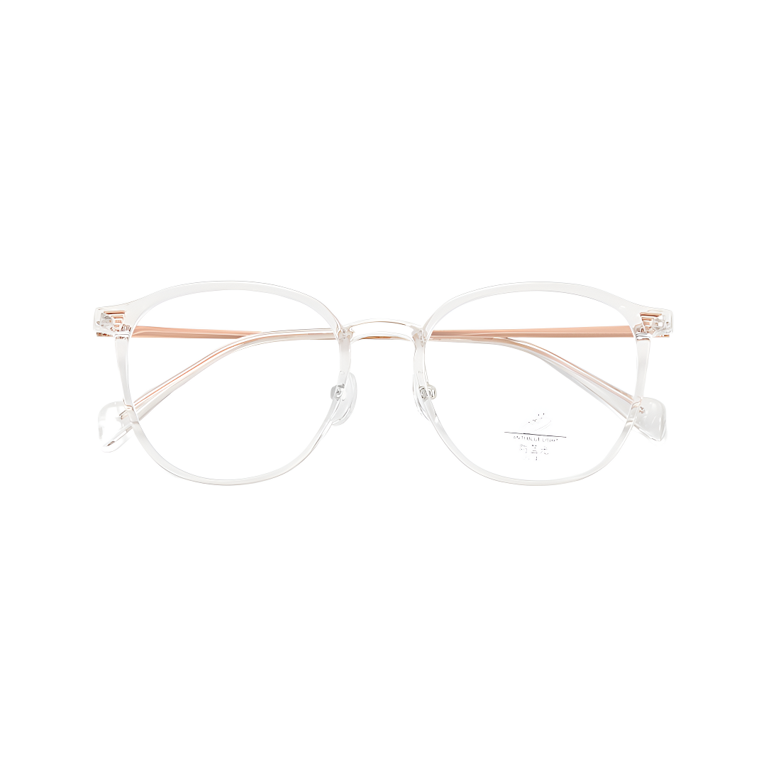 Bio Morph Oval Full-Rim Fashion Retro Glasses