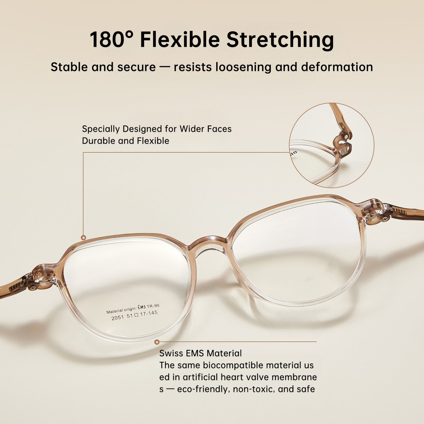 Book Light TR90 Retro Glasses Frame – Ultra-Light, Flexible & Prescription Ready