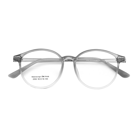 Book Light Youth Round EMS Glasses Frame – Ultra-Light & Flexible Design for Teens