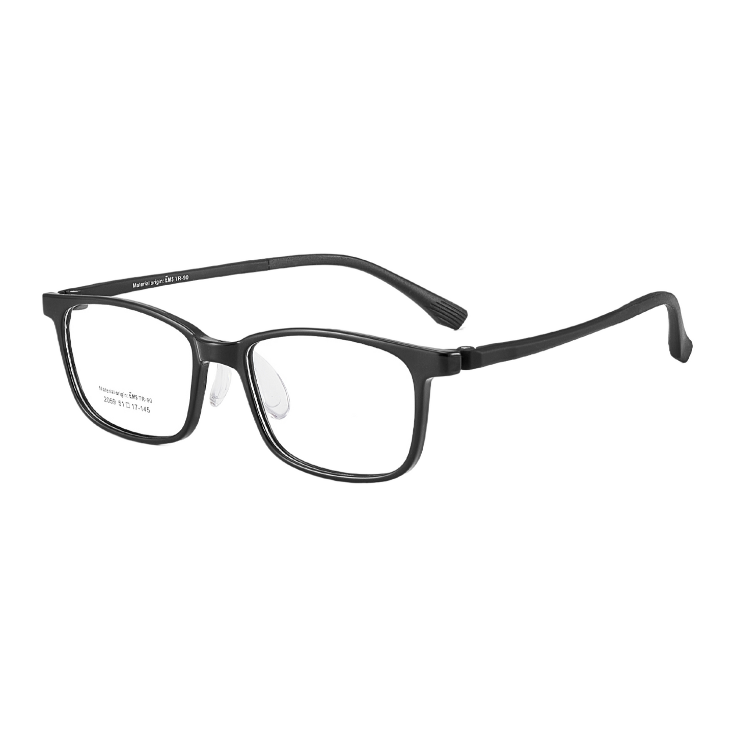 Book Light Youth EMS Eyeglass Frame – Ultra-Light, Flexible, Impact-Resistant with 3mm Wide Temples
