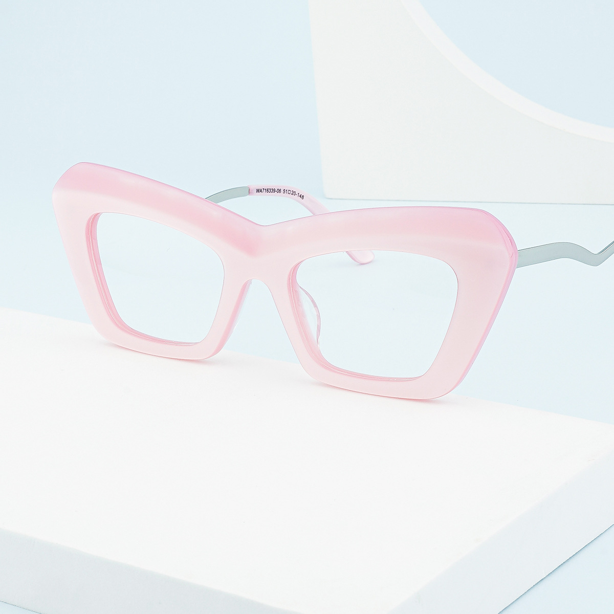 Arachne Curve Retro Cat Eye Acetate Glasses Frame – Blue Light Blocking Women