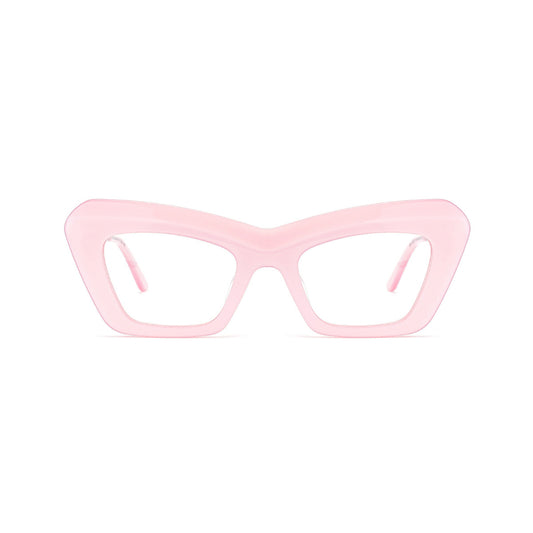 Arachne Curve Retro Cat Eye Acetate Glasses Frame – Blue Light Blocking Women