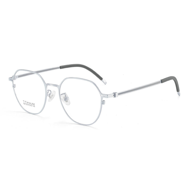 Resona Curve Beta Titanium Eyeglass Frame – Retro Optical Design with Non-Slip Silicone Tips