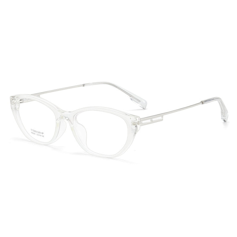 Arachne Curve Cat Eye TR90 Glasses Frame – Ultra-Light Unisex Student Style with Titanium Temples