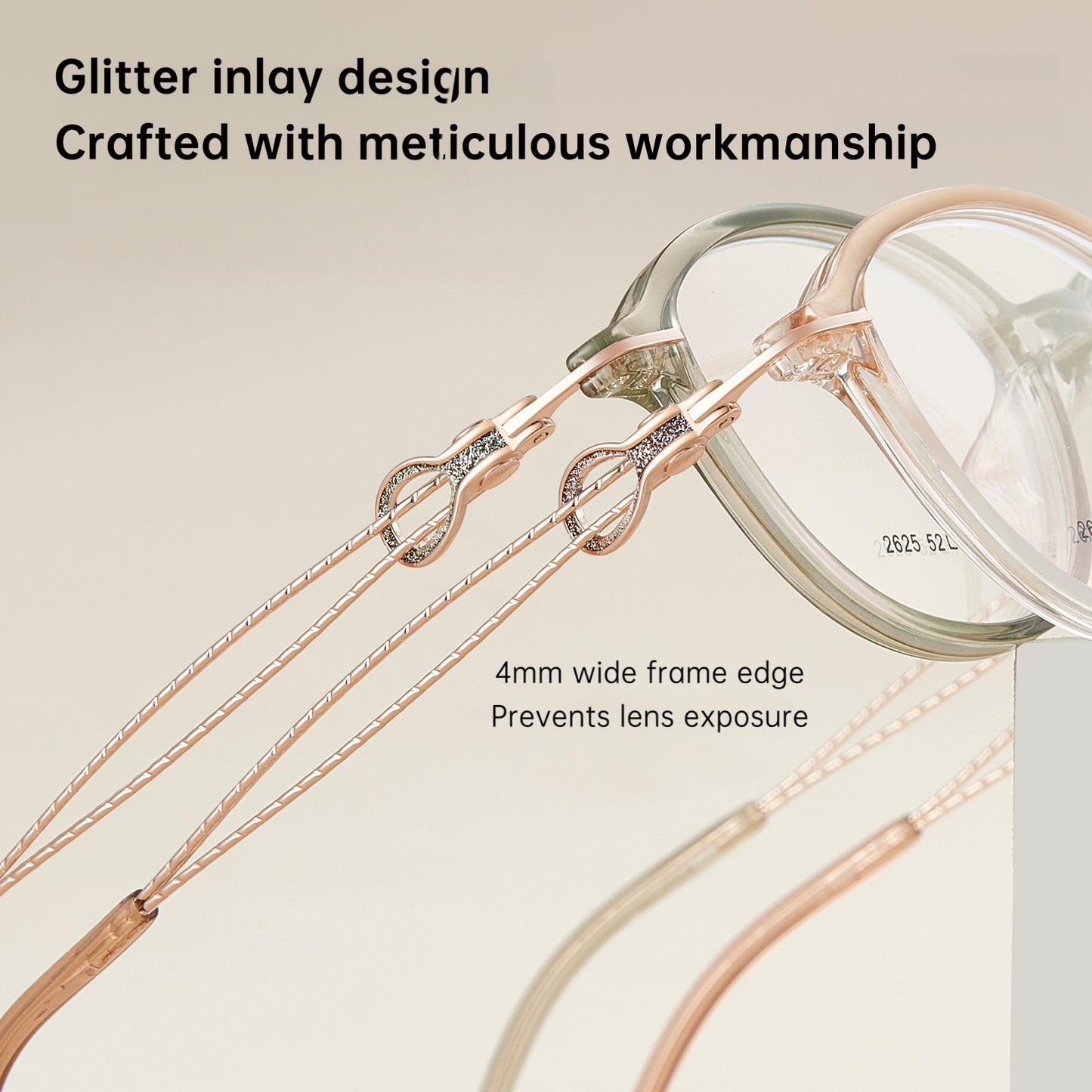 Bio Morph Elegant TR Alloy Eyeglass Frame for Women – Hollow Temple Design