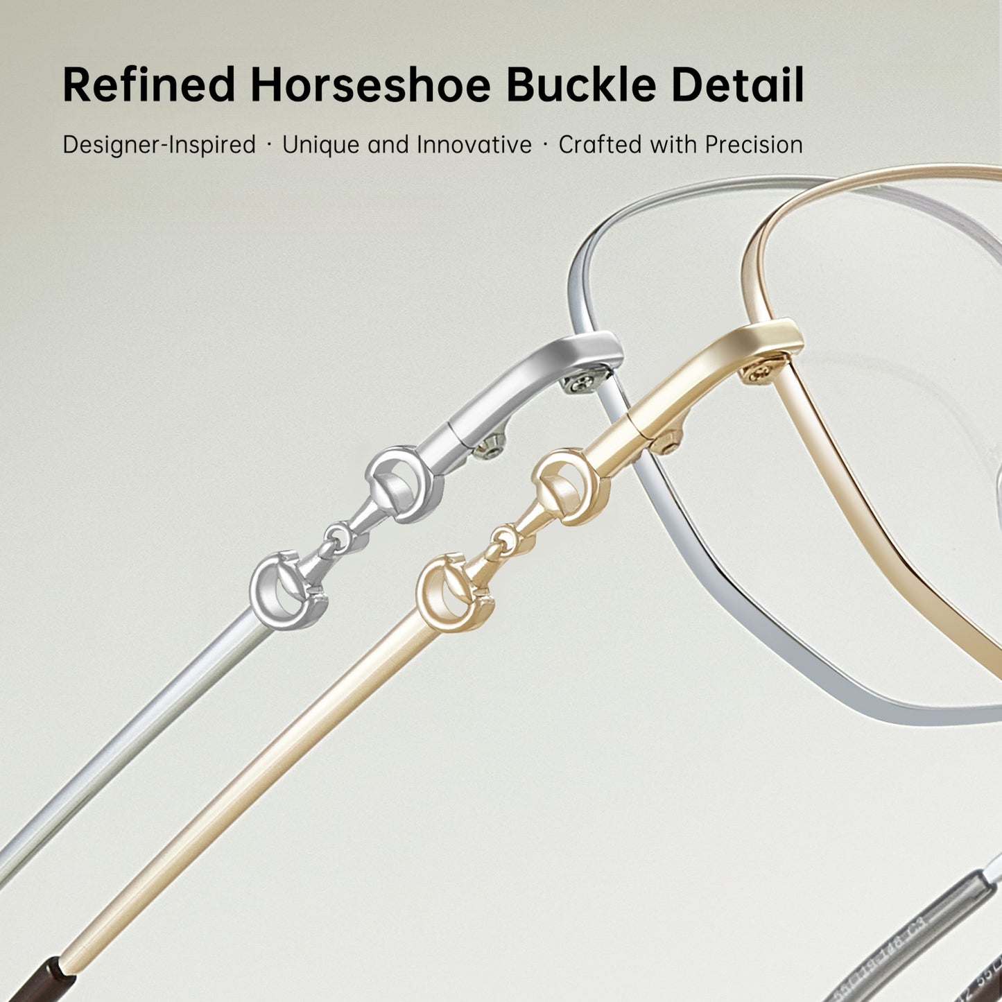 Zero Trust Retro Metal Eyeglass Frame – Large Rim Prescription Glasses for Men and Women