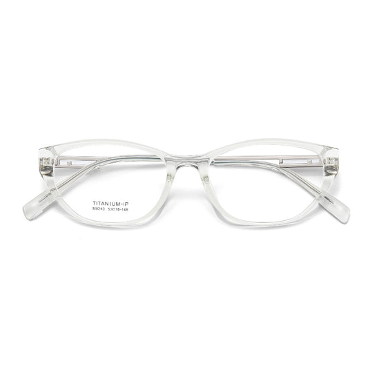 Arachne Curve Cat Eye TR90 Glasses Frame – Ultra-Light Unisex Student Style with Titanium Temples