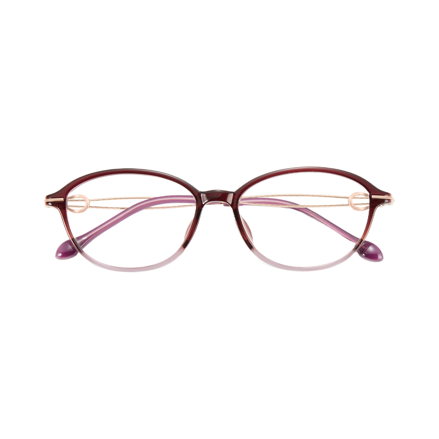 Bio Morph Elegant TR Alloy Eyeglass Frame for Women – Hollow Temple Design
