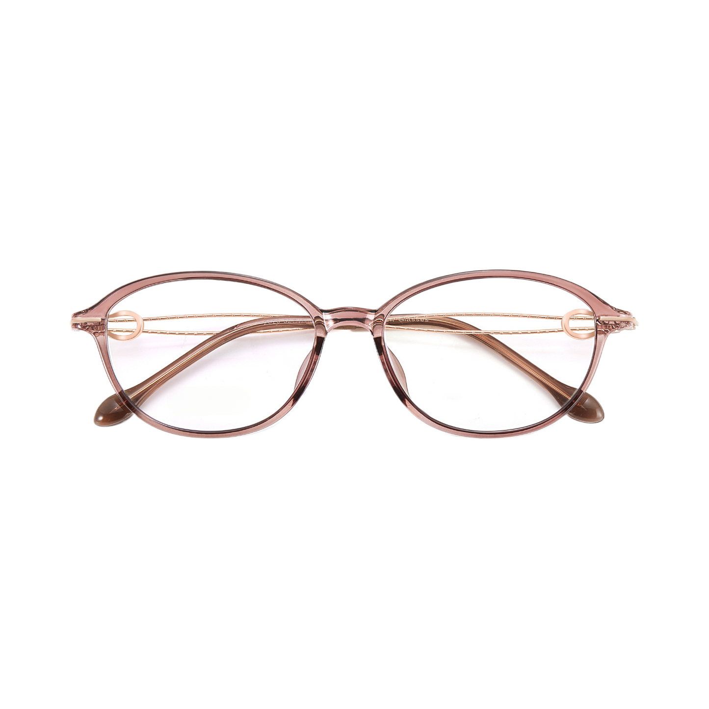 Bio Morph Elegant TR Alloy Eyeglass Frame for Women – Hollow Temple Design