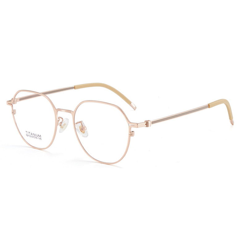 Resona Curve Beta Titanium Eyeglass Frame – Retro Optical Design with Non-Slip Silicone Tips