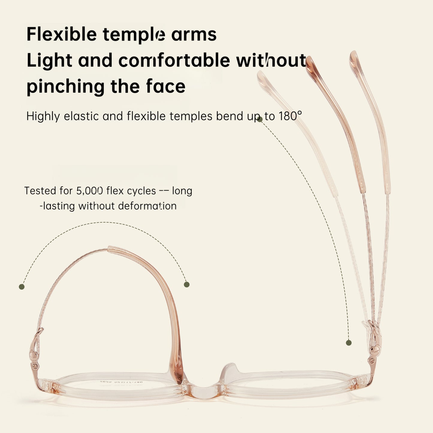 Bio Morph Elegant TR Alloy Eyeglass Frame for Women – Hollow Temple Design