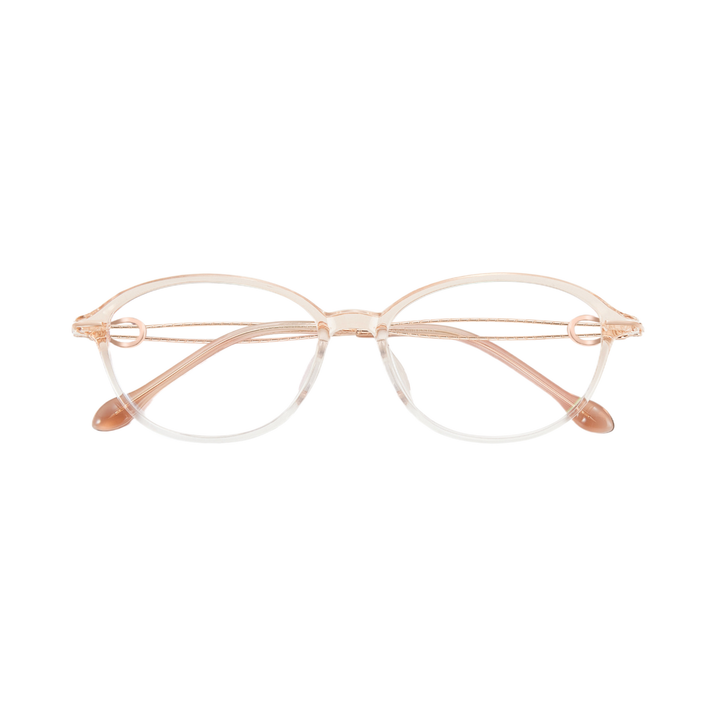 Bio Morph Elegant TR Alloy Eyeglass Frame for Women – Hollow Temple Design