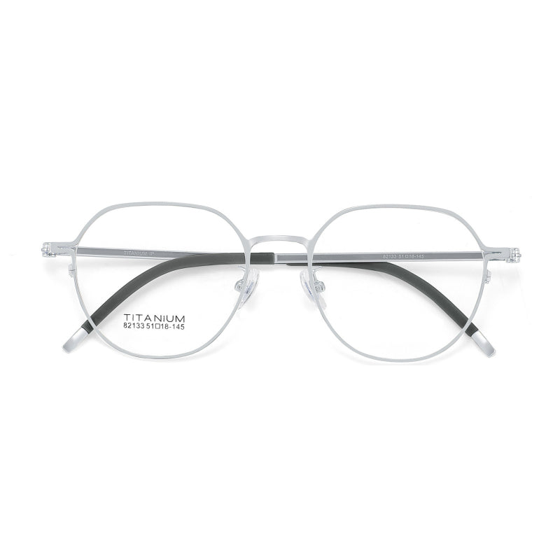 Resona Curve Beta Titanium Eyeglass Frame – Retro Optical Design with Non-Slip Silicone Tips