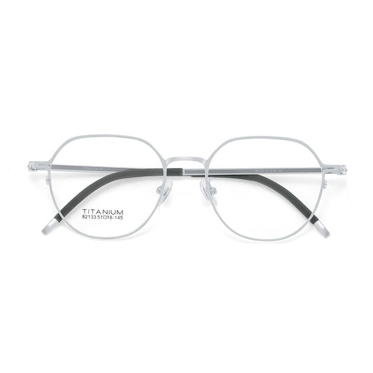 Resona Curve Beta Titanium Eyeglass Frame – Retro Optical Design with Non-Slip Silicone Tips