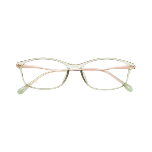 Bio Morph Slim Face Eyeglass Frame for Women – Carved Temple Design