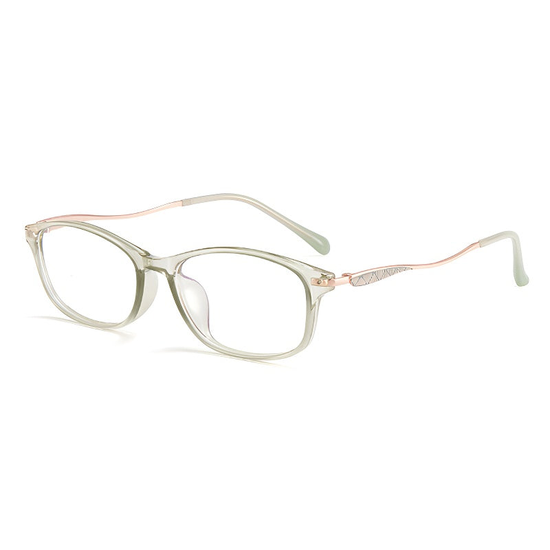 Bio Morph Slim Face Eyeglass Frame for Women – Carved Temple Design