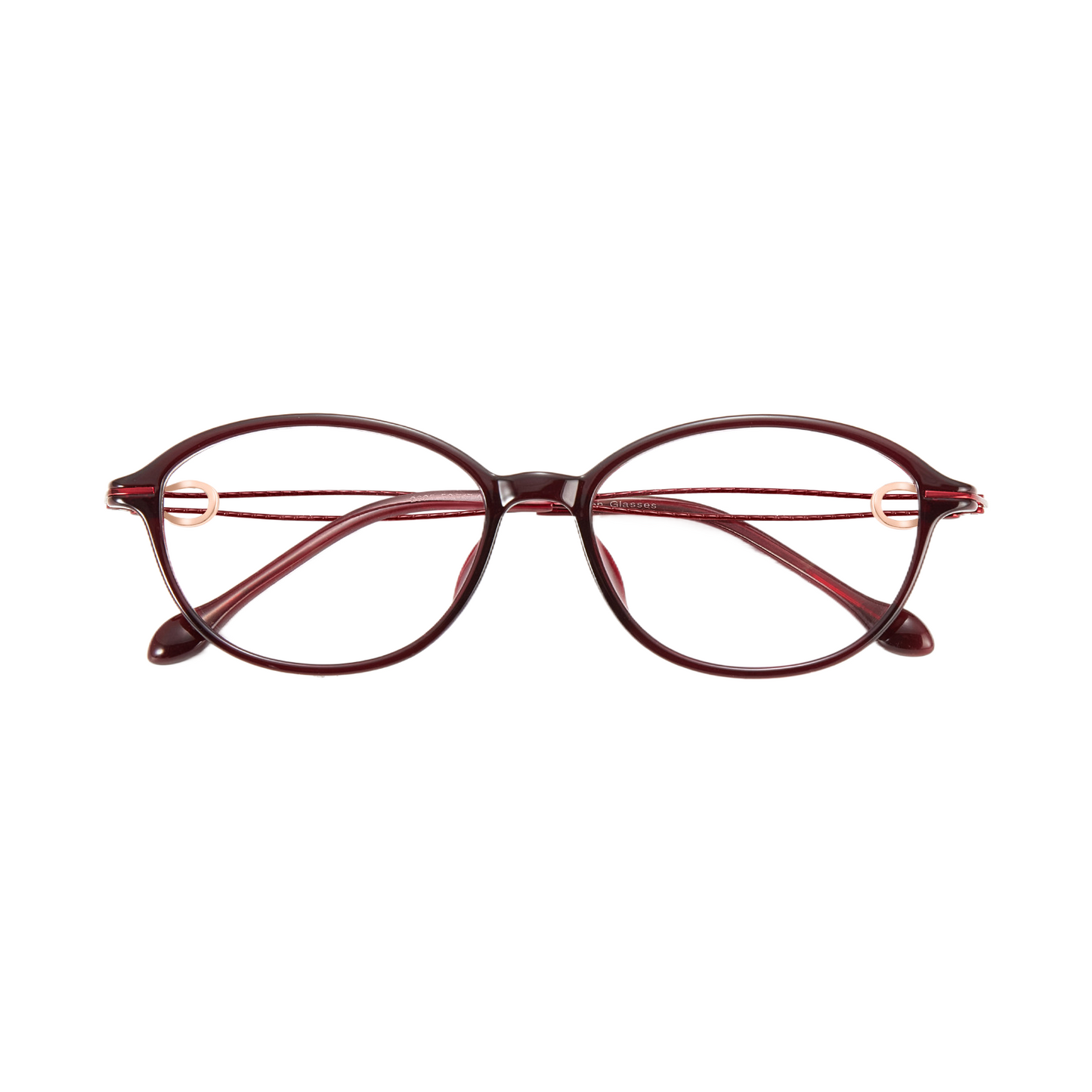 Bio Morph Elegant TR Alloy Eyeglass Frame for Women – Hollow Temple Design