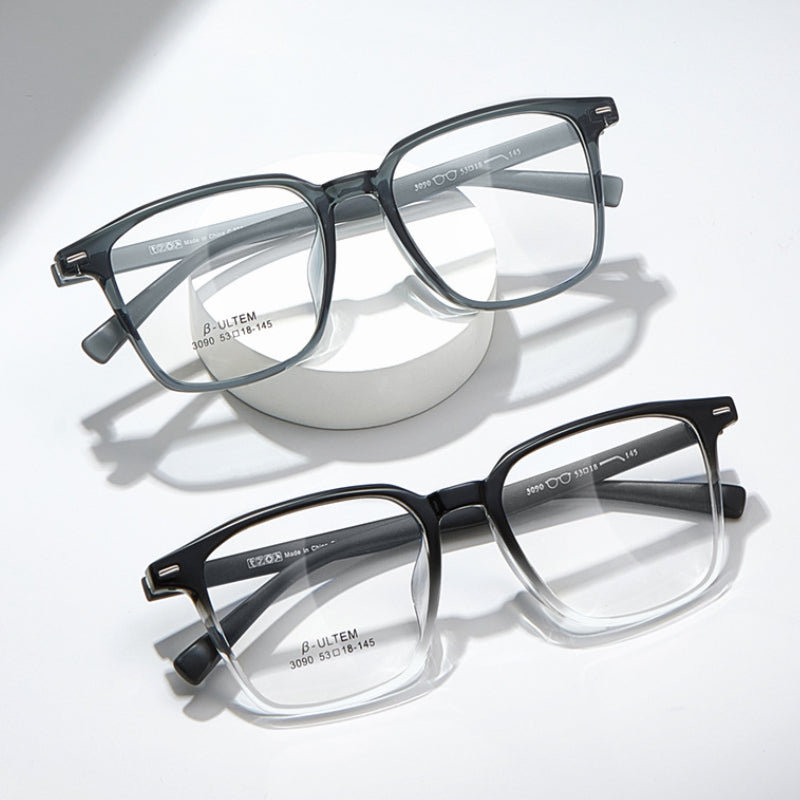 Zero Trust Korean Style Lightweight Eyeglass Frame – Unisex EMS Temples