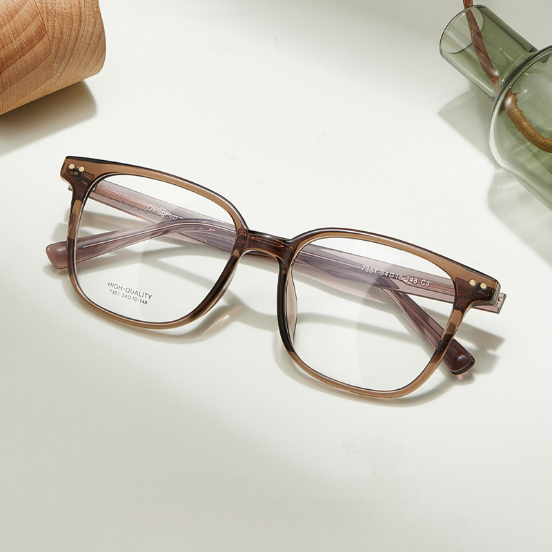 Zero Trust Retro Metal Prescription Glasses Frame – Square Oversized Unisex Design