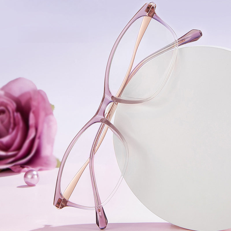 Bio Morph Slim Face Eyeglass Frame for Women – Carved Temple Design