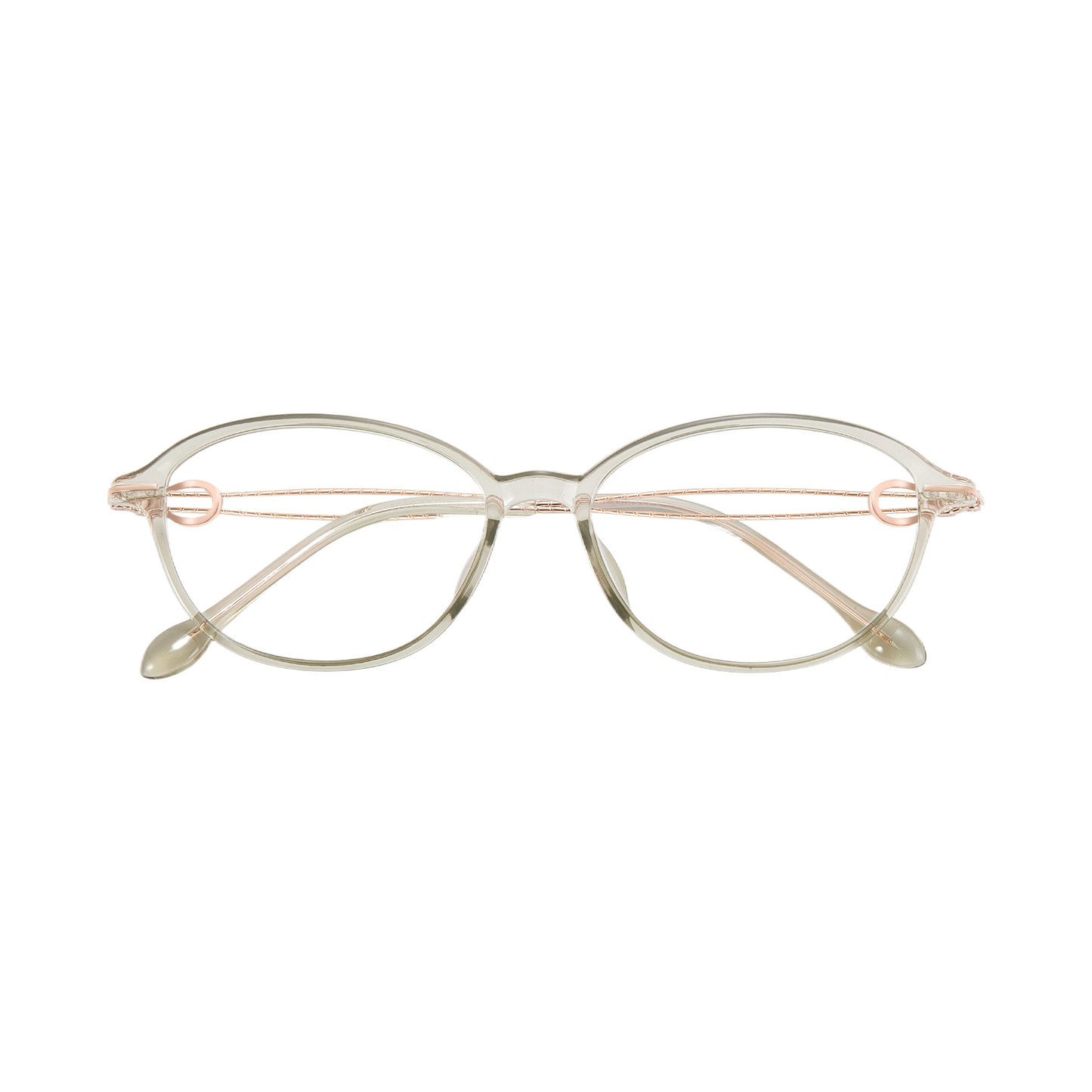 Bio Morph Elegant TR Alloy Eyeglass Frame for Women – Hollow Temple Design
