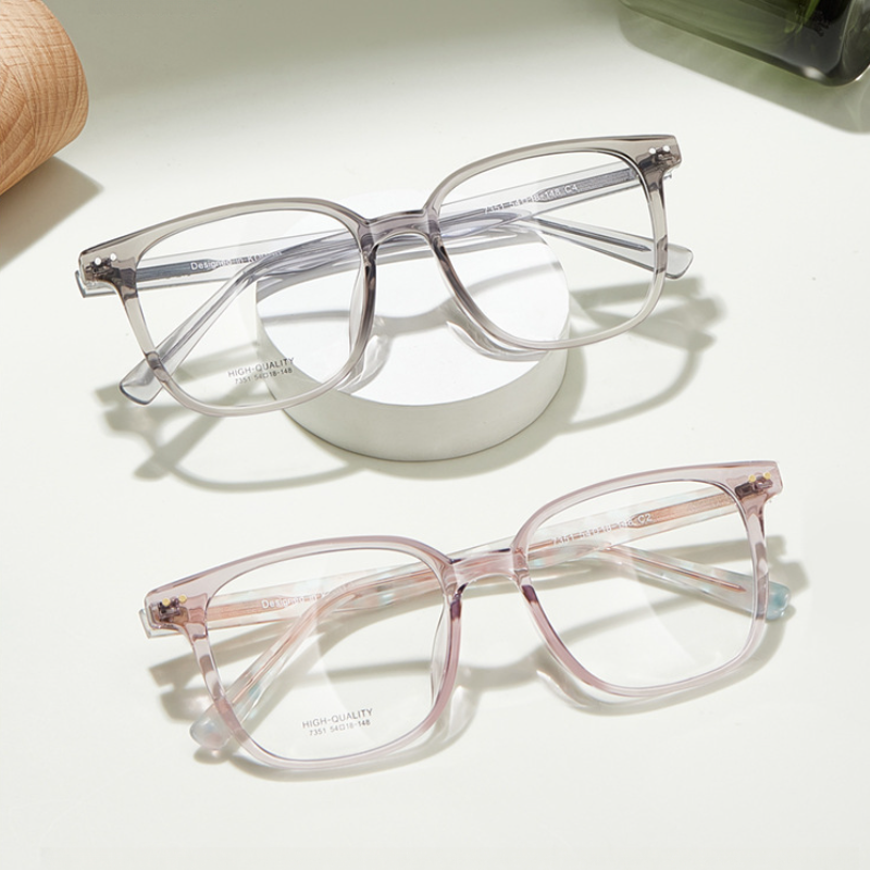 Zero Trust Retro Metal Prescription Glasses Frame – Square Oversized Unisex Design