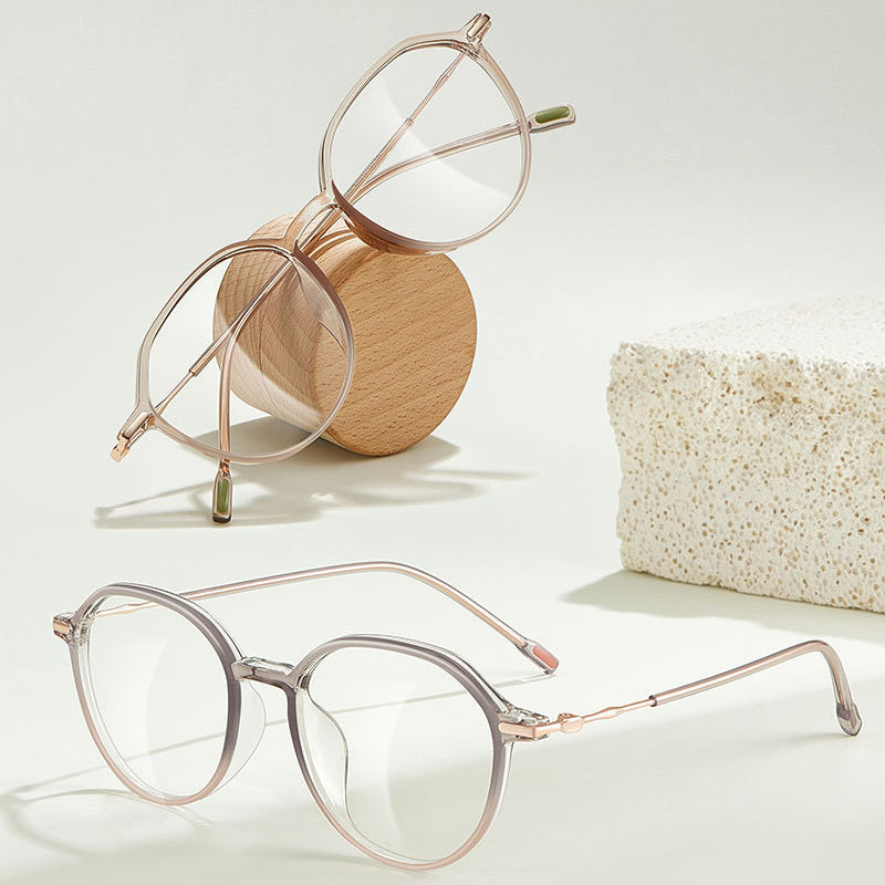 Bio Morph TR90 Retro Glasses Frame – Trendy Unisex Style for Slim Face & Prescription