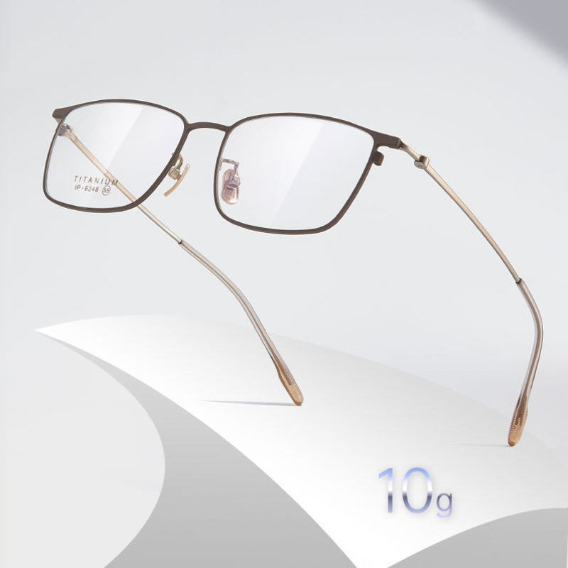 Entangled Luxury Titanium Square Business Glasses Frame