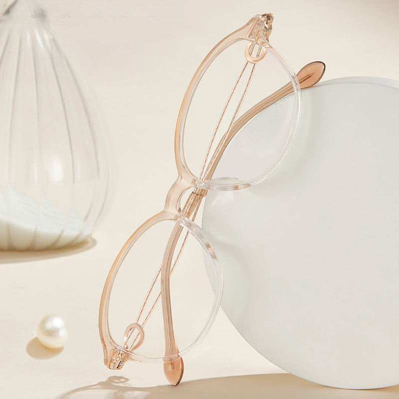Bio Morph Elegant TR Alloy Eyeglass Frame for Women – Hollow Temple Design