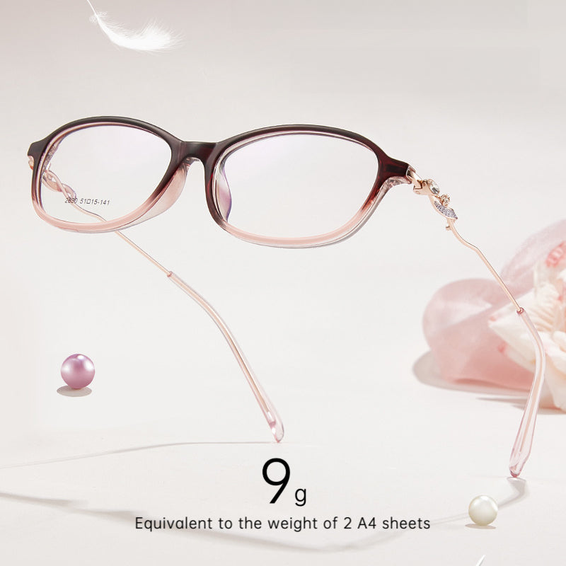 Bio Morph Fashion TR Metal Eyeglass Frame for Women – 4mm Wide Rim, Prescription Ready