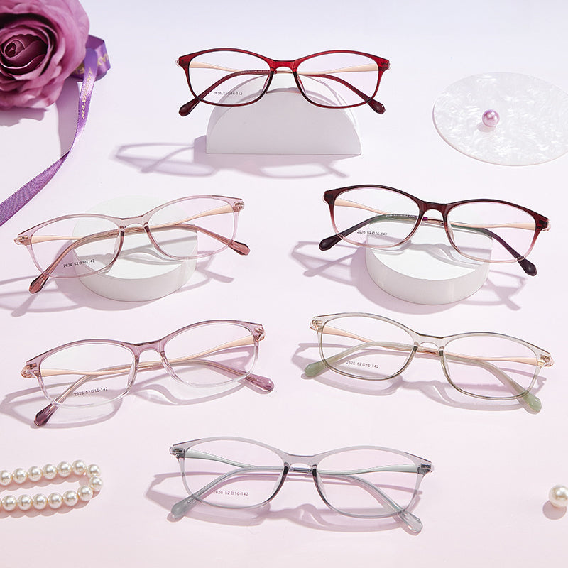 Bio Morph Slim Face Eyeglass Frame for Women – Carved Temple Design