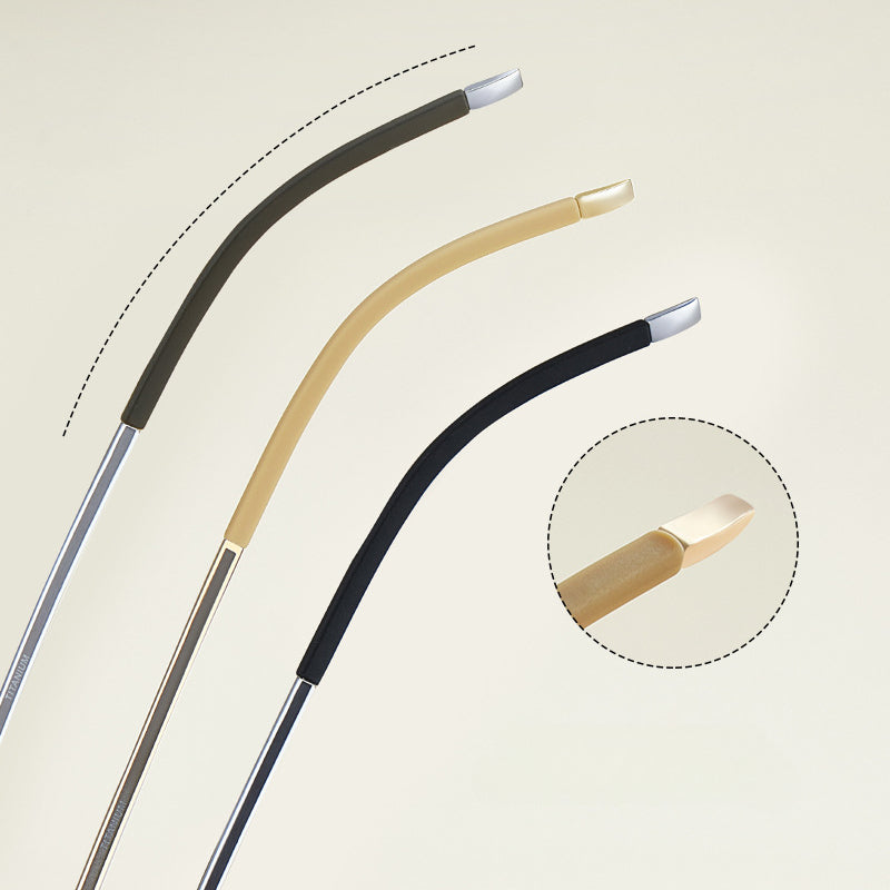 Resona Curve Beta Titanium Eyeglass Frame – Retro Optical Design with Non-Slip Silicone Tips